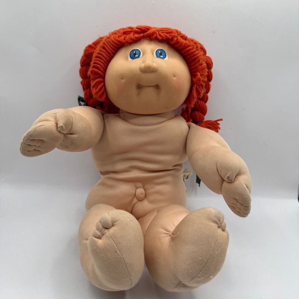 Cabbage Patch Kids Doll Vintage 16" Red Hair Blue Eyes Coleco 38 Head Mold